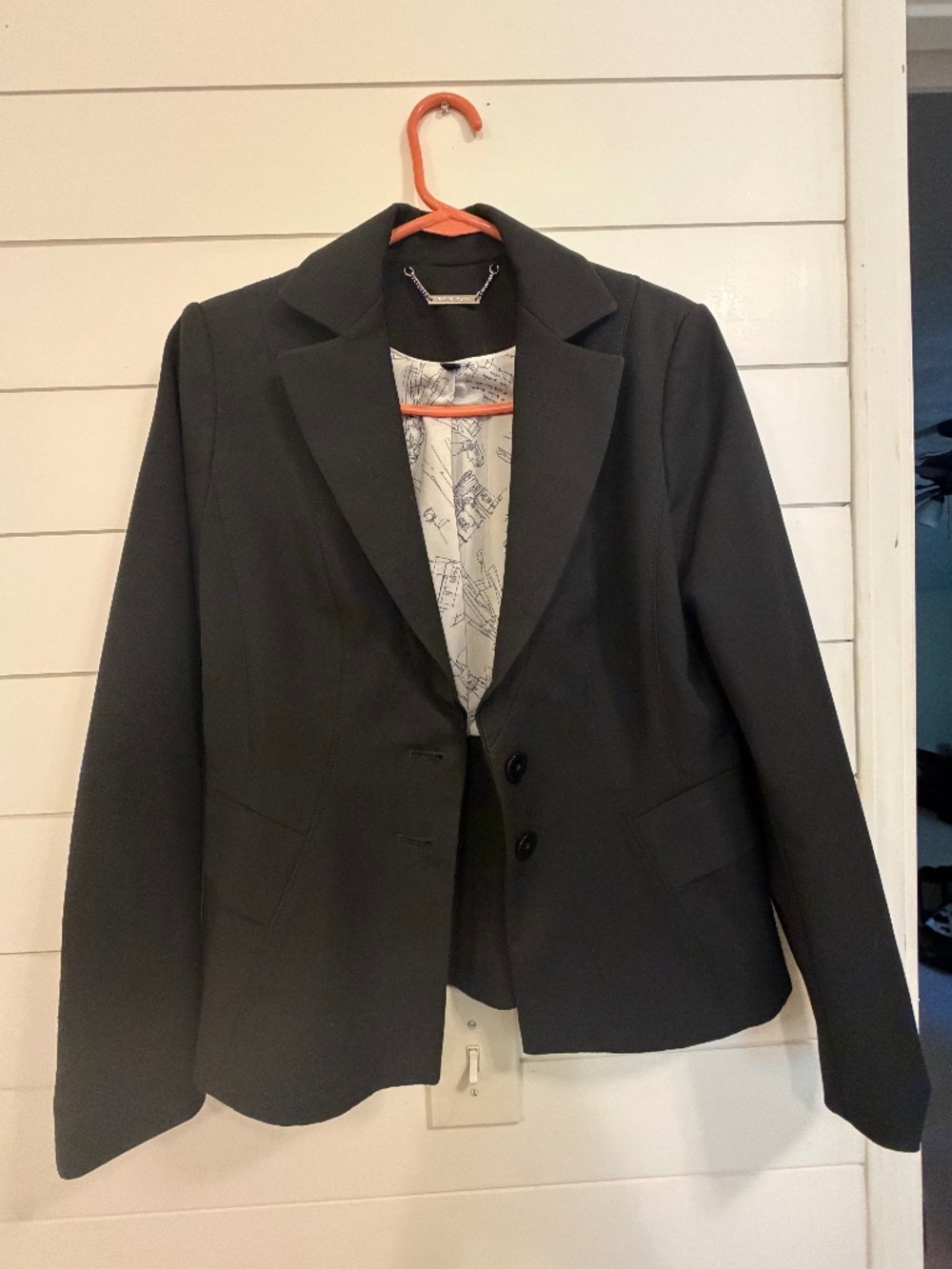 White House Black Market Black Blazer 4
